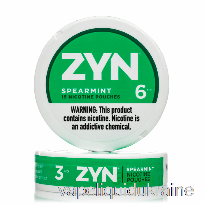 Vape Ukraine ZYN Nicotine Pouches - SPEARMINT 3mg (5-PACK)